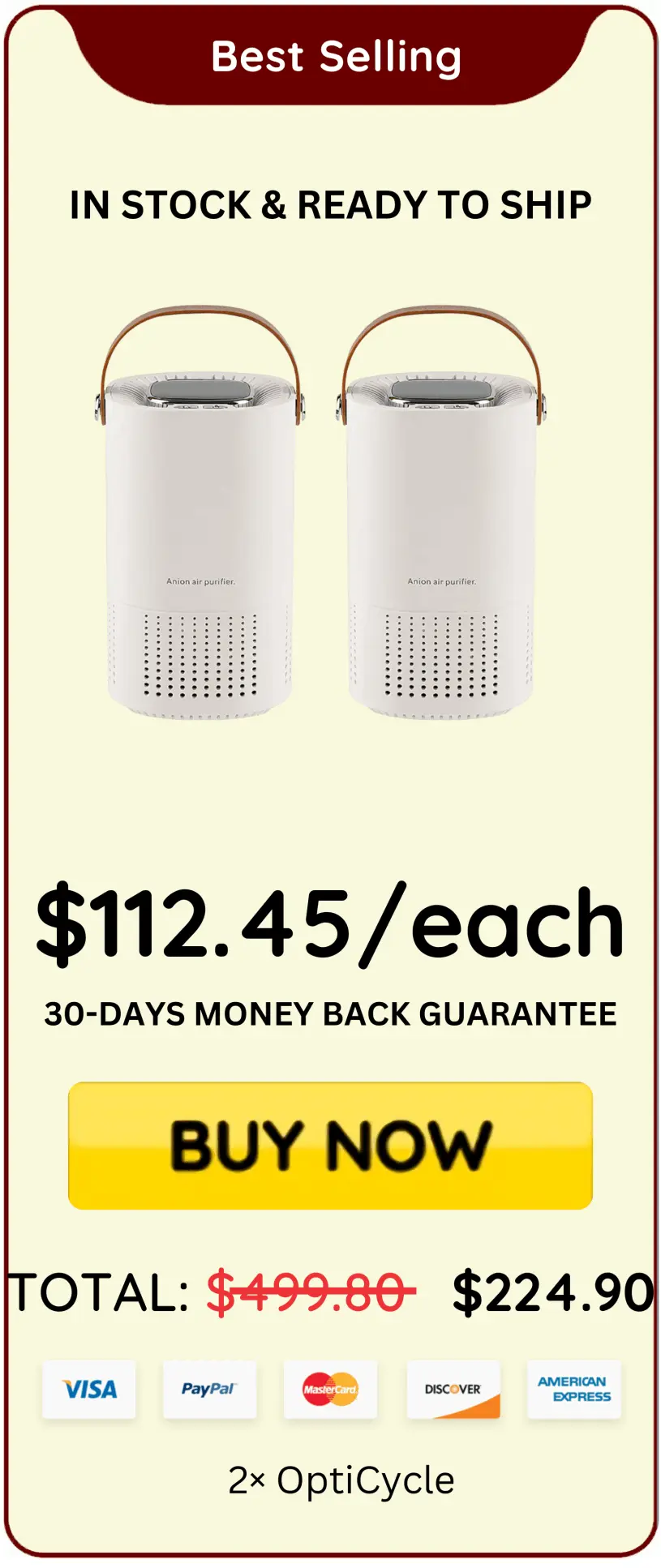 OptiCycle offer price 